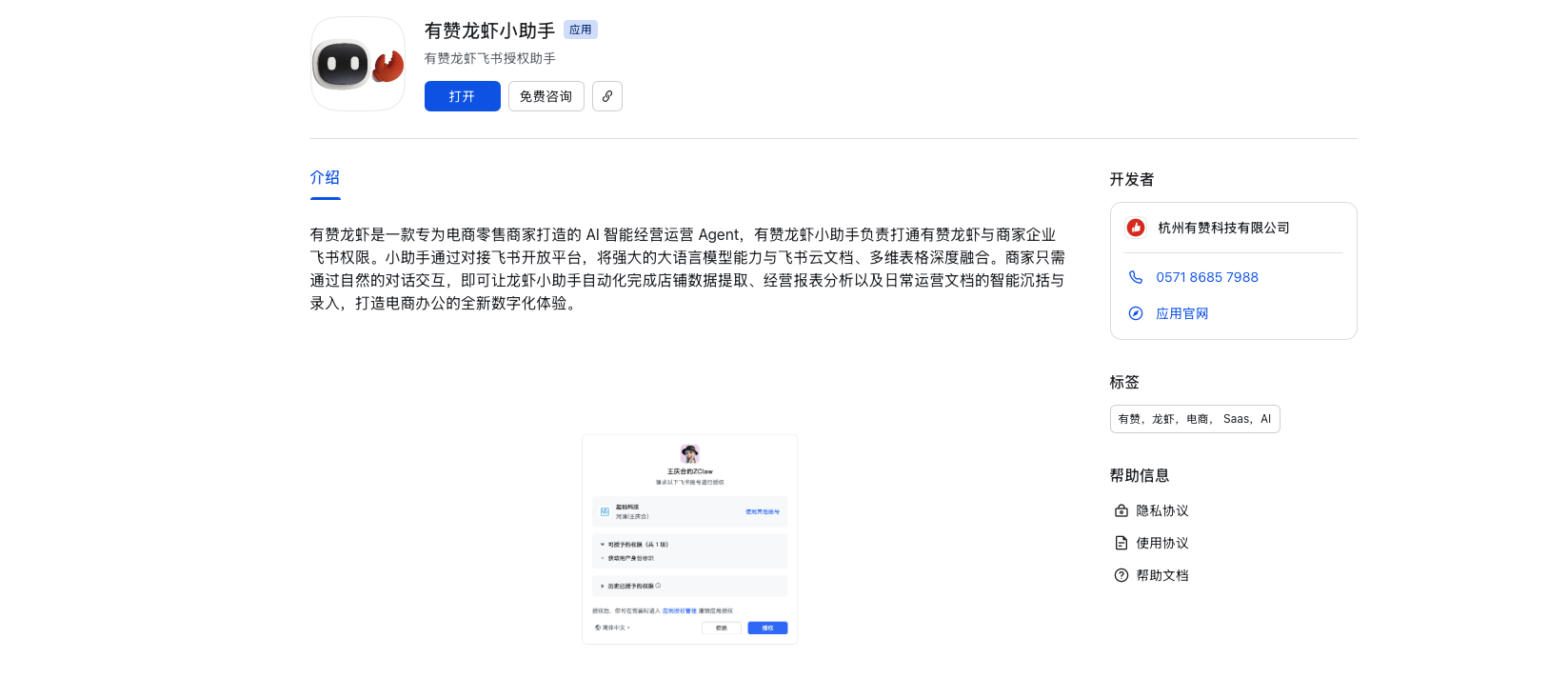 打开飞书应用页
