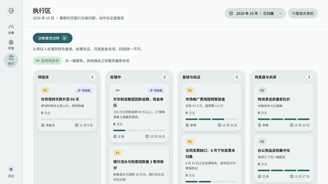 财务工作台 - superun AI 模板预览