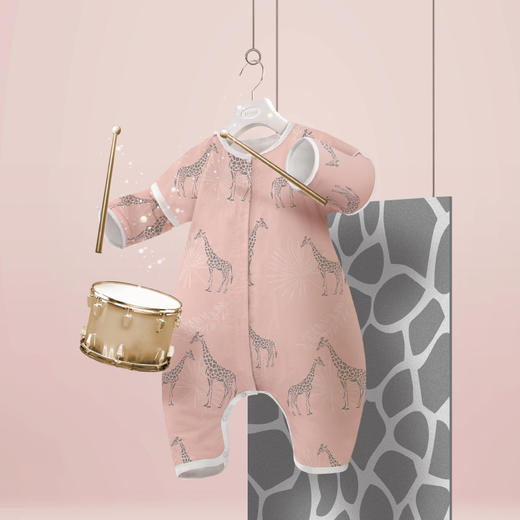 抗菌纱布睡袋 长颈鹿凯西 现货 商品图0